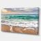 Designart - Crystal Clear Blue Foaming Waves - Seascape Canvas Art Print